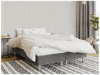 Lit continental Bohometop 101 Double Continental Gris 180x200 Tapisserie 180x200x47cm 66584LJMC