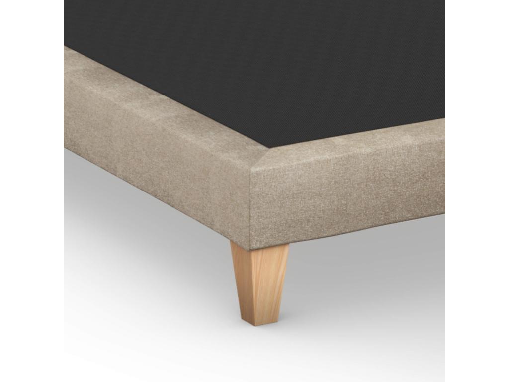Sommier déco tapissier beige sable - Bohometop 180x200 75347DEGR