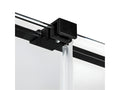 Cabine de douche 150x120cm coulissante CANARIES NOIR noir accès de face 98268WXXG