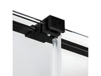 Cabine de douche 150x120cm coulissante CANARIES NOIR noir accès de face 98268WXXG