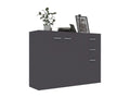 Buffet Gris 105x30x75 cm Aggloméré 99443DUPB