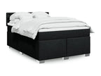 Sommier à Nidchicshop de lit avec matelas Noir 140x200 cm Tissu 68268AFAW