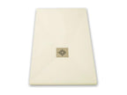 Receveur de douche 90x150 cm extra plat PURE en résine surface ardoisée beige Grille beige 00484CVGY