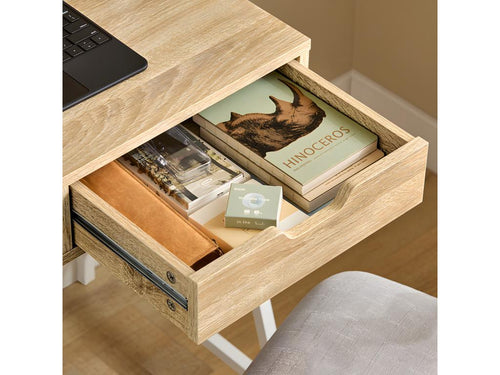Bureau Informatique Table de Bureau Secrétaire Table Plan de Travail avec tiroir étagère FWT63-N 13711GZAI