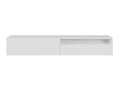 Meuble TV - 175 cm - suspendu avec niche - blanc - Calmetop 86616RCHO