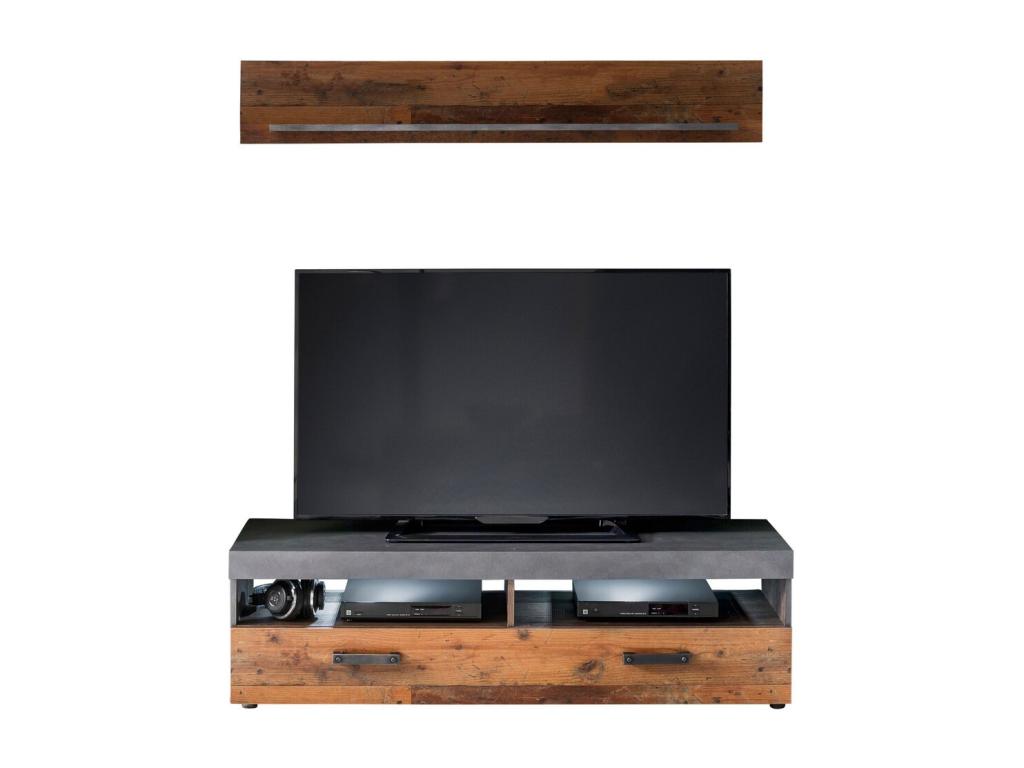 Meuble TV Calmetop Marron 139x41x40 cm Calmetop 07266YPMI