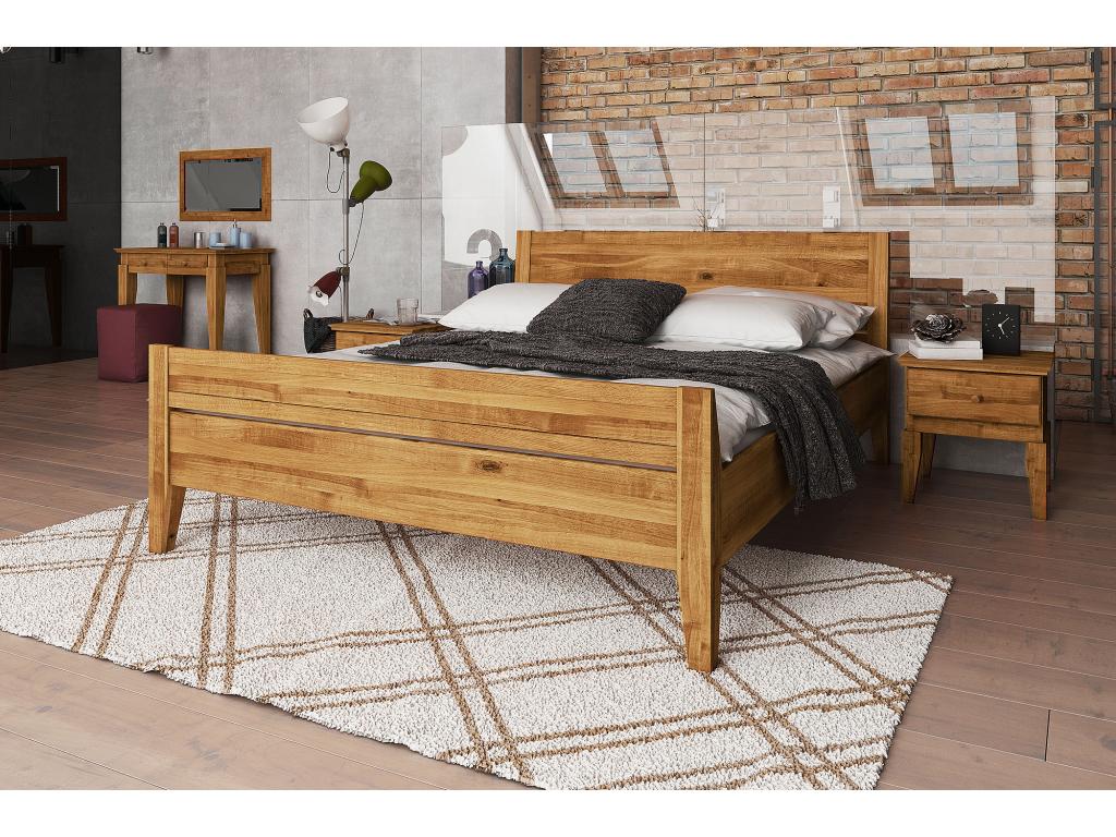 Nidchicshop 8 - Lit 140x200 cm en chêne sauvage huilé naturel 68788HFMH