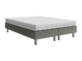 Lit continental Bohometop 101 Double Continental Gris 180x200 Tapisserie 180x200x47cm 66584LJMC