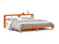 Cadre de lit sans matelas cire marron 200x200cm bois pin massif 66100GJDB