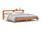 Cadre de lit sans matelas cire marron 200x200cm bois pin massif 66100GJDB