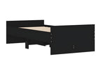 Cadre de lit avec tiroirs sans matelas noir 90x200 cm 70576DQWW