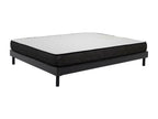 Ensemble Matelas mousse Calmetop - 140x200cm - accueil mémoire de forme - Sommier Calmetop gris 59657SXLO