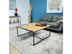 Table basse carrée en chêne massif huilé 100x100 Calmetop 47974LAWD