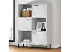 Bibliothèque avec pieds en métal Blanc 90x35x128.5 Bois Calmetop 68348ZVHU