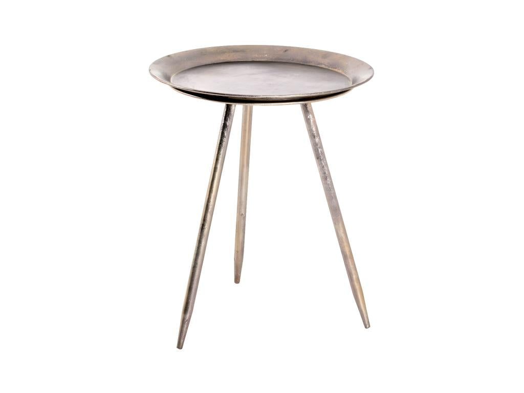 Table d'Appoint Antique Nidchicshop 47cm Bronze 83061SUKG