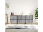 Buffets 3 pcs Nidchicshop gris 60x35x70 cm bois d'ingénierie 69669UZWG