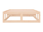 Cadre de lit 75x190 cm Petit simple Bois massif 25524EUUS