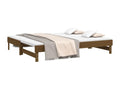 Lit coulissant Marron miel 2x 80x200 cm Bois de pin massif 20752ODHH