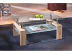 Calmetop Table basse 1 tablette de rangement imitation chêne Calmetop. 90516RQTV