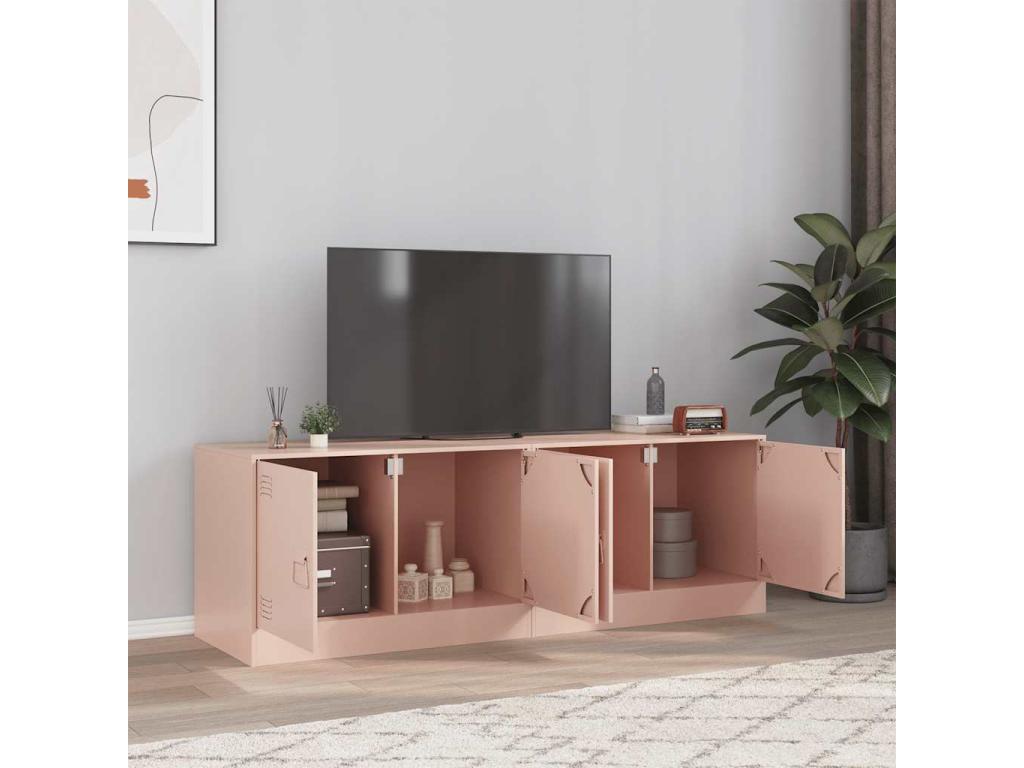 Meubles TV 2 pcs rosace 67x39x44 cm acier 41408YFBP