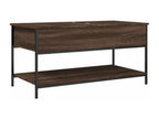 Table basse chêne marron 100x50x50 bois d'ingénierie et métal 31665LKYM