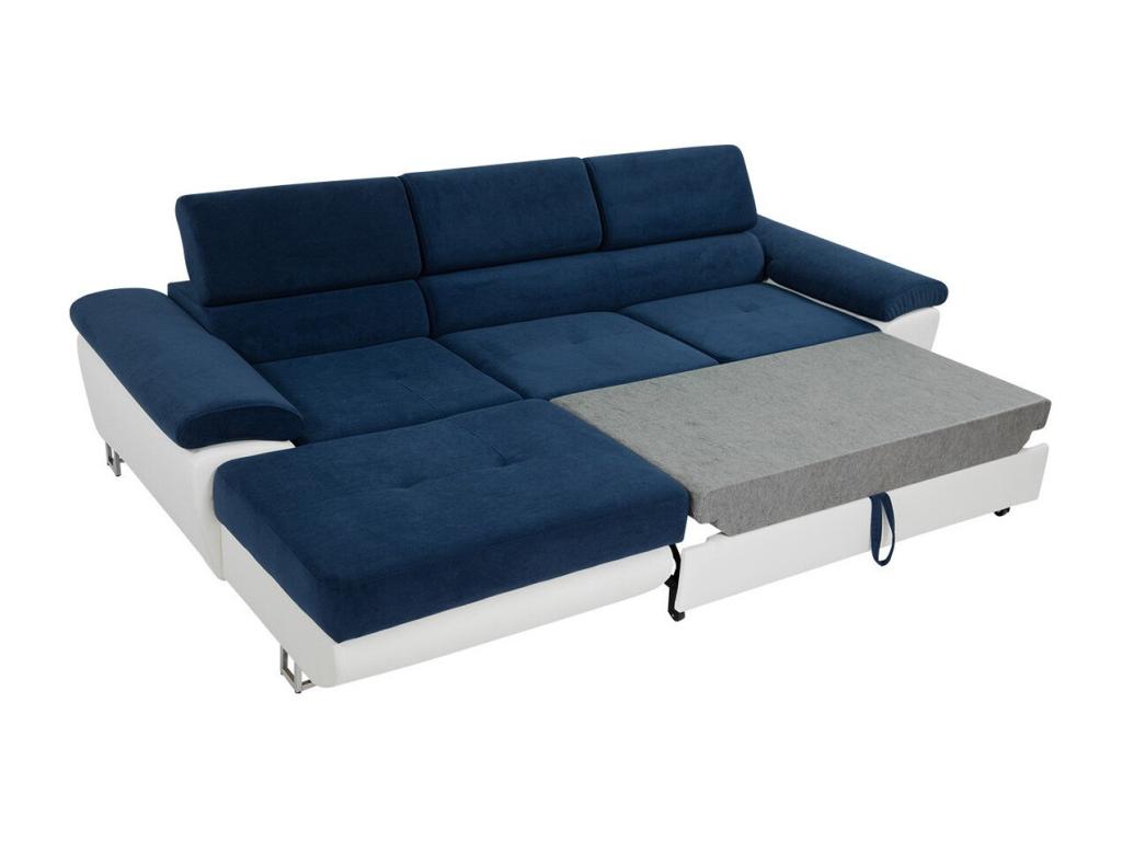 Canapé d'angle Calmetop 137 Vert Fonction de couchage Boîte de literie 275x170x71cm 80425ORHT