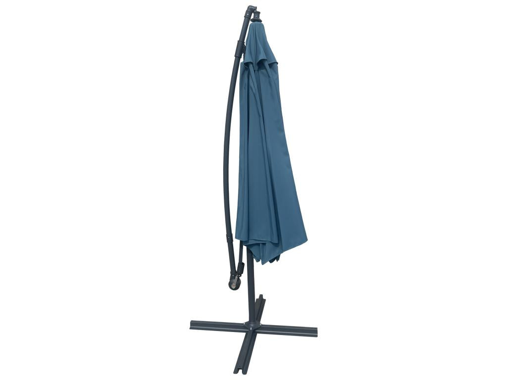 Parasol déporté Calmetop rond 3.50m de diamètre bleu gris housse - Calmetop 84162LZIO