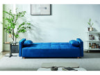 Canapé scandinave convertible 3 places bleu canard Calmetop 10951ICBF
