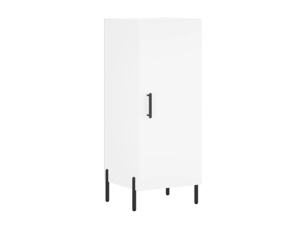 Buffet haut Blanc 34,5x34x180 cm Bois d'ingénierie 36045ZDFT