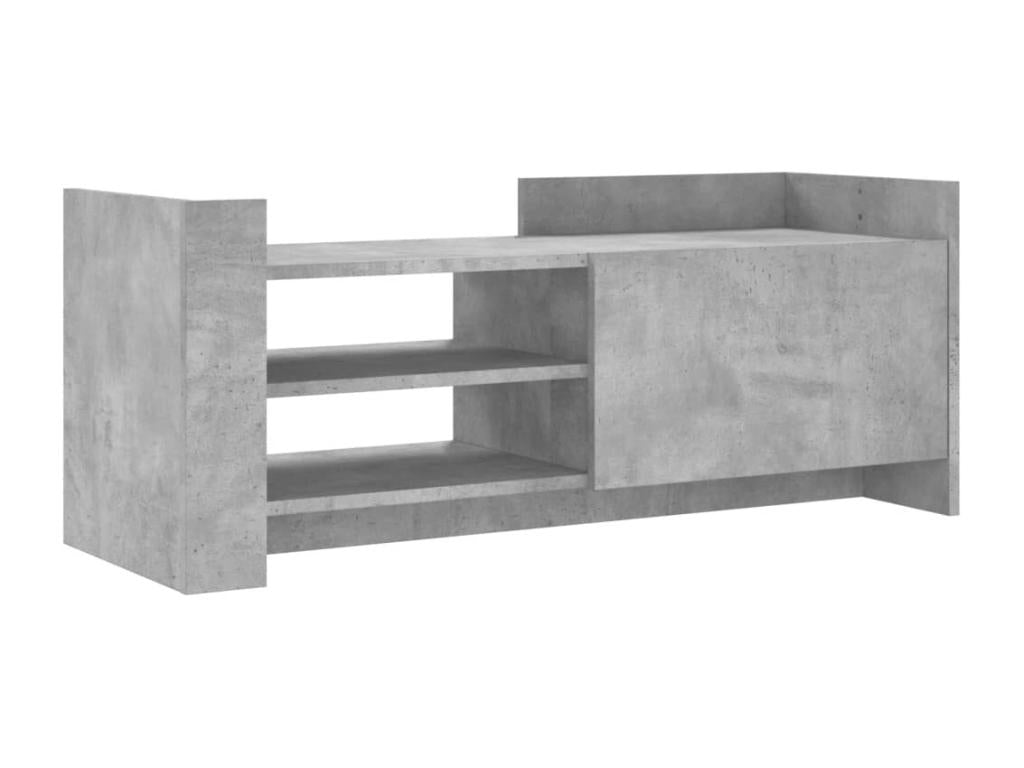 Meuble TV Gris béton 100x35x40 cm Bois d'ingénierie 19998WRLA