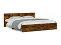 Cadre de lit sans matelas chêne fumé 180x200 cm 43882GBXX