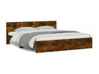 Cadre de lit sans matelas chêne fumé 180x200 cm 43882GBXX