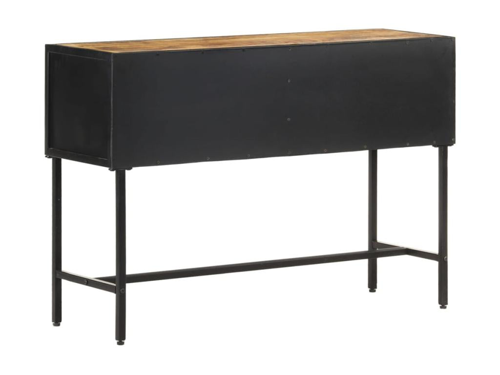 Table console 110x35x75 cm Bois de manguier brut 45782ZRYU