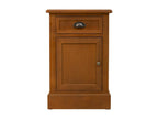 Table en bois avec 1 tiroir et 1 porte marron 41.5x35x63 67602RNXE