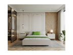 Lit coffre Calmetop 140x190 cm avec sommier à Calmetop relevable Blanc 50561FUUB