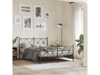Tête de lit métal noir 137 cm 72546VCZX