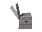 Ensemble de salle à manger de jardin 5 pcs Gris 39 35303QFKM