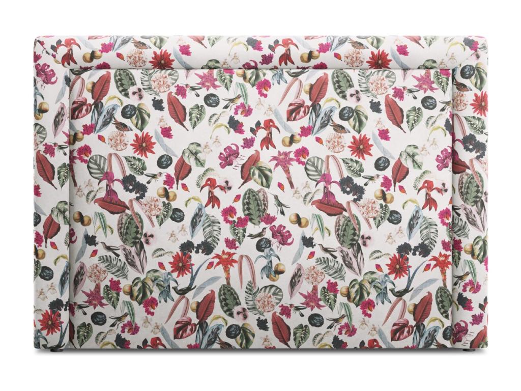 Calmetop - Tête de lit Calmetop 160x120cm en velours motif tropical - 160x8x120cm 43994INMG