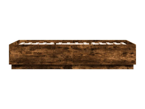Cadre de lit chêne fumé 100x200 bois d'ingénierie 50416UXEB