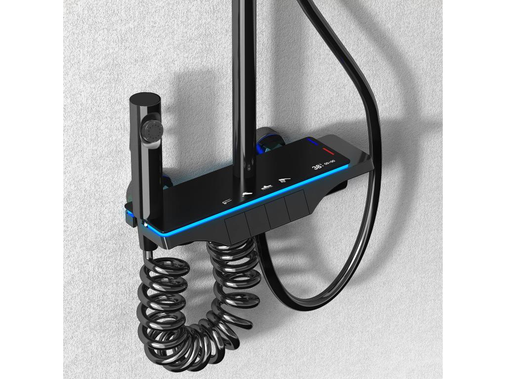 Calmetop de douche Calmetop Led 0 Noir 27233FJKP
