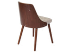 Chaise de salle à manger Calmetop-A75 simili cuir crème 90252WPQU