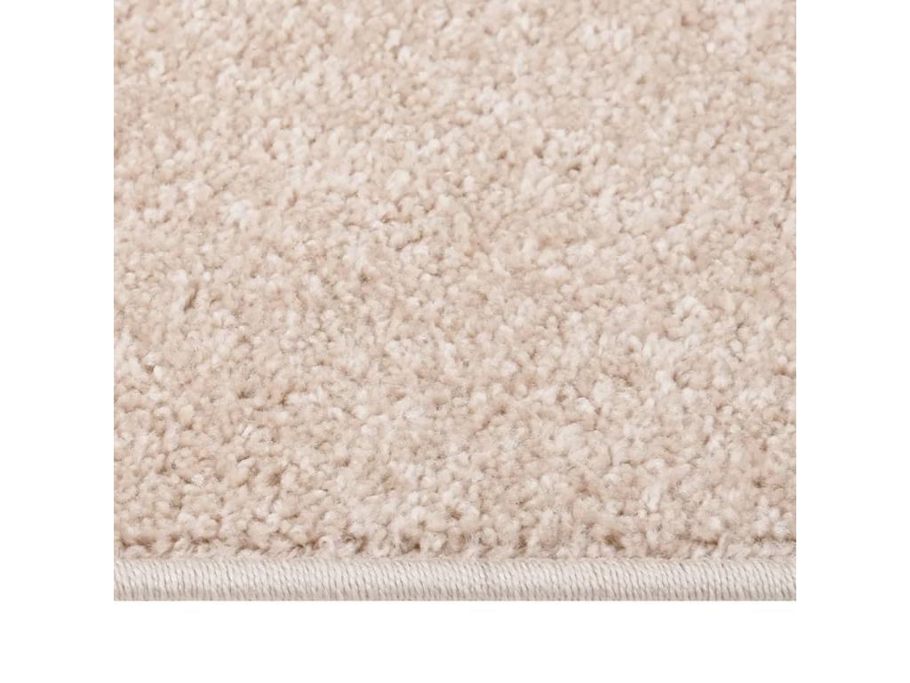 Nidchicshop - Tapis à poils courts 80x150 cm Beige foncé 19027FZPM