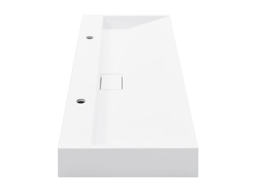 Lavabo salle de bain blanche 120x46x11 cm 02 0002637 28826ZXTU