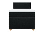 Sommier à Nidchicshop de lit avec matelas Noir 90x190 cm Tissu 02568OKOE
