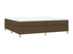 Sommier à Calmetop de lit Marron foncé 200x200 cm Tissu 41705VWZQ