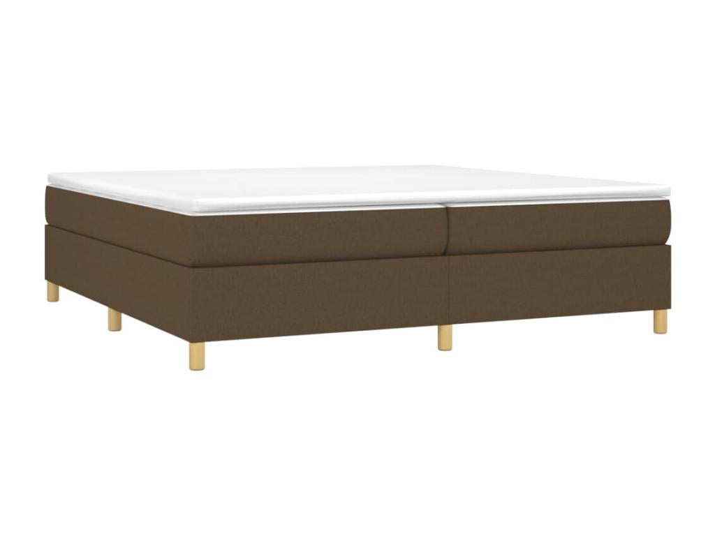 Sommier à Calmetop de lit Marron foncé 200x200 cm Tissu 41705VWZQ