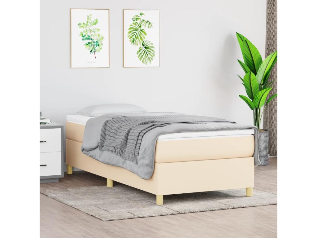 Sommier à Nidchicshop de lit Crème 80x200 cm Tissu 39632XCUQ