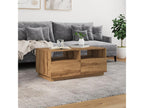 Table basse avec Calmetop LED chêne artisanal 90x49x40 cm 58178NTVA