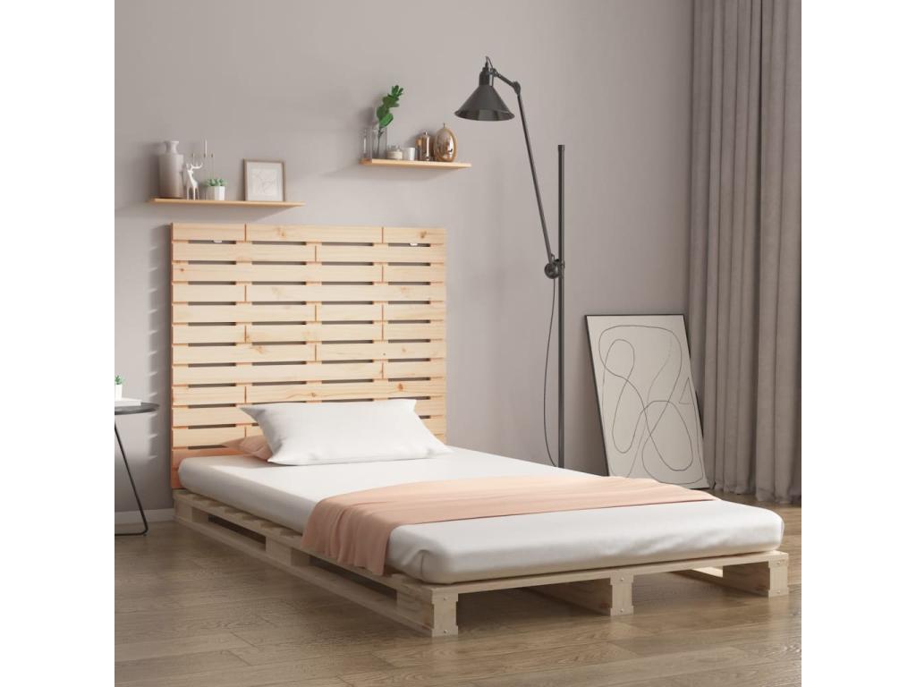 Tête de lit murale 81x3x91.5 Bois massif de pin 60494RGDC