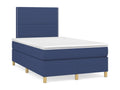 Sommier à Calmetop de lit avec matelas bleu 120x190 tissu 43878VUWR